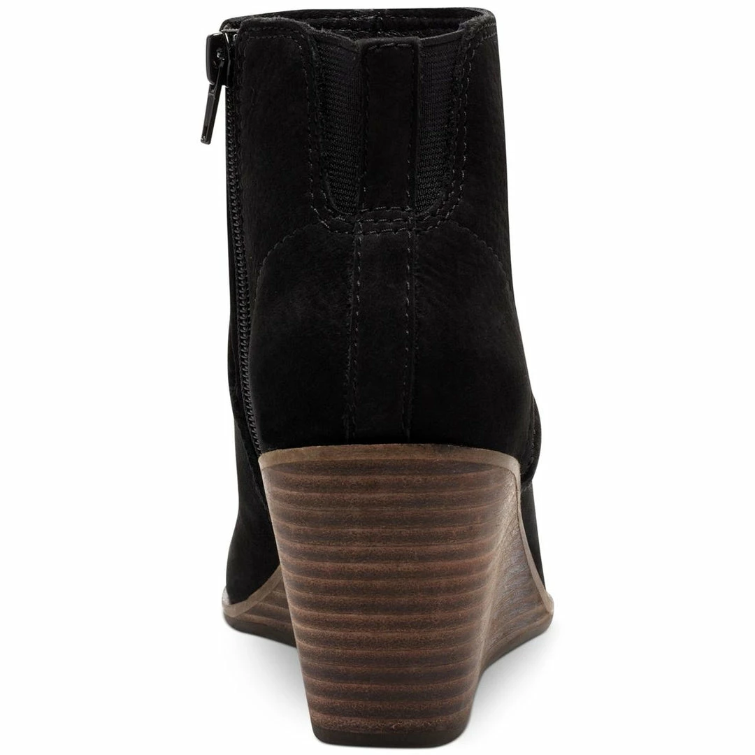 Lucky Brand Zanta Womens Nubuck Wedge Ankle Boots 3 Lucky Brand Zanta Womens Nubuck Wedge Ankle Boots - Image 3