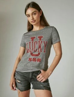 Lucky Brand Womens Lucky U Classic Crew
