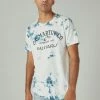 Lucky Brand Mens Martin Guitars Tie Dye Graphic Tee
