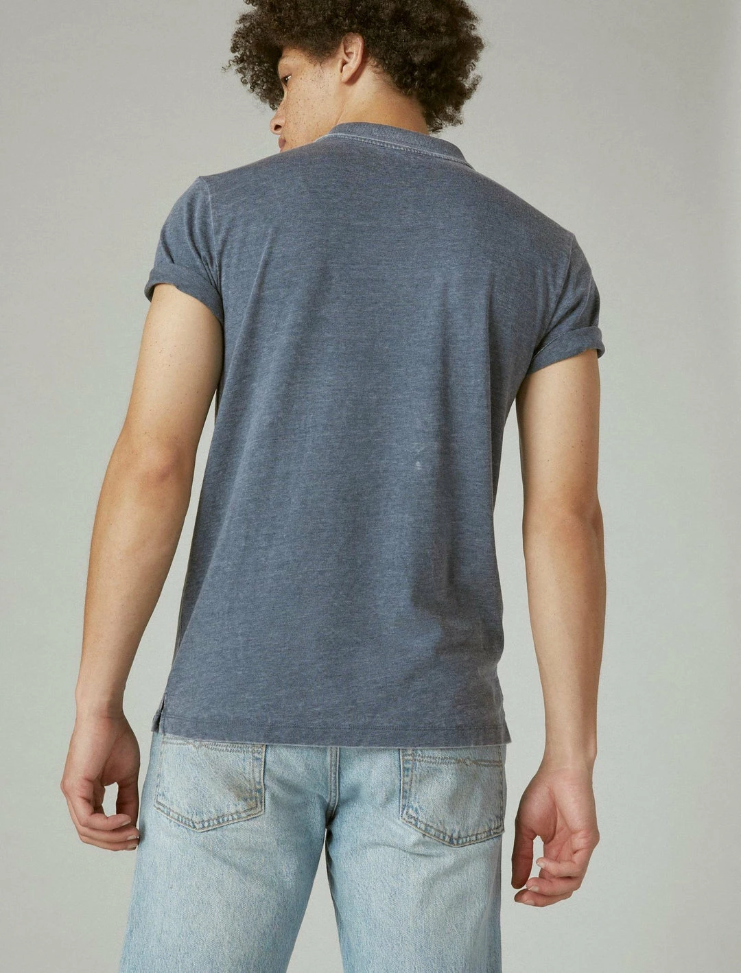 Lucky Brand Mens Venice Burnout Short Sleeve Polo 4 Lucky Brand Mens Venice Burnout Short Sleeve Polo - Image 4