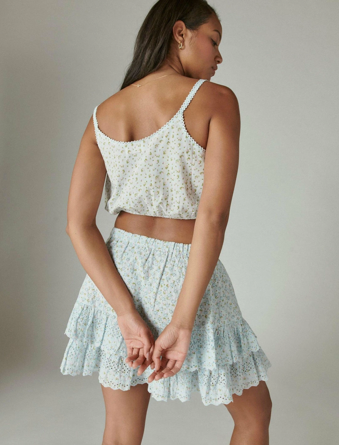 Lucky Brand Womens Printed Tie Front Cami Matchback 3 Lucky Brand Womens Printed Tie Front Cami Matchback - Image 3