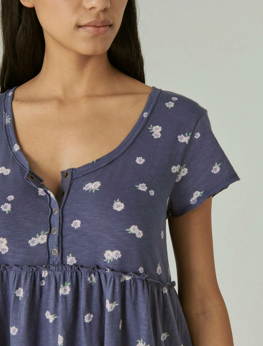 Lucky Brand Womens Tiered Tee Dress 5 Lucky Brand Womens Tiered Tee Dress - Image 5