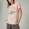 Lucky Brand Womens Tie Dye Fender Boyfriend Tee
