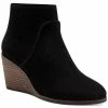 Lucky Brand Zanta Womens Nubuck Wedge Ankle Boots