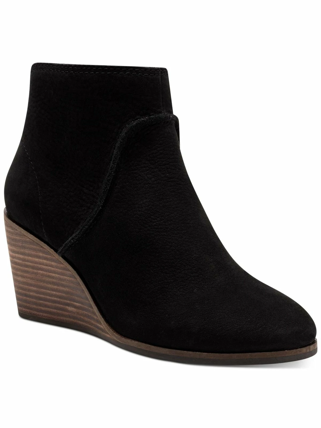 Lucky Brand Zanta Womens Nubuck Wedge Ankle Boots 1 Lucky Brand Zanta Womens Nubuck Wedge Ankle Boots