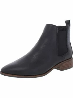 Lucky Brand Womens Leather Pointed Toe Ankle Boots