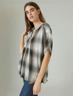 Lucky Brand Womens Plaid V Neck Popover -Cheap Lucky Brand Store 5fdc864c5b49476b9006f7596594107d 1080x