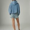 Lucky Brand Womens Patch Batwing Crop Hoodie