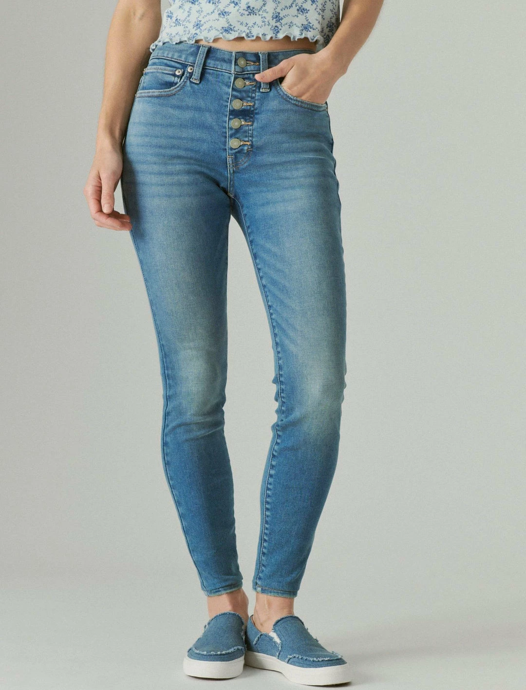 Lucky Brand Womens High Rise Curvy Skinny 4 Lucky Brand Womens High Rise Curvy Skinny - Image 4