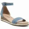 Lucky Brand Westae Womens Leather Ankle Strap Wedge Sandals