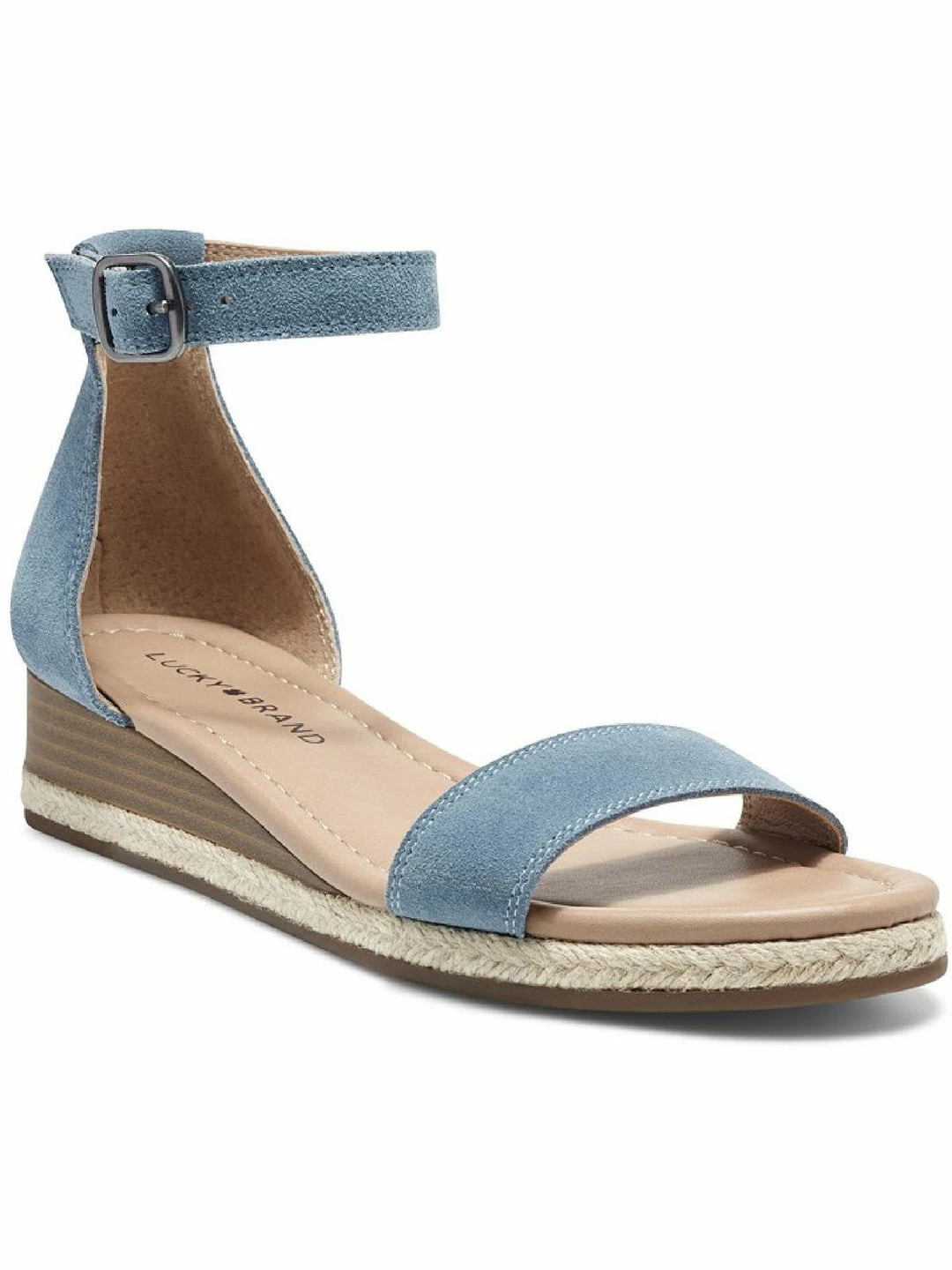 Lucky Brand Westae Womens Leather Ankle Strap Wedge Sandals 1 Lucky Brand Westae Womens Leather Ankle Strap Wedge Sandals