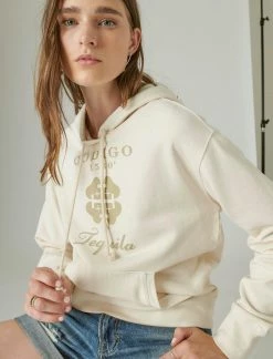 Lucky Brand Womens Codigo 1530 X Lucky Brand Graphic Hoodie