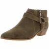 Lucky Brand Enitha Womens Suede Harness Ankle Boots