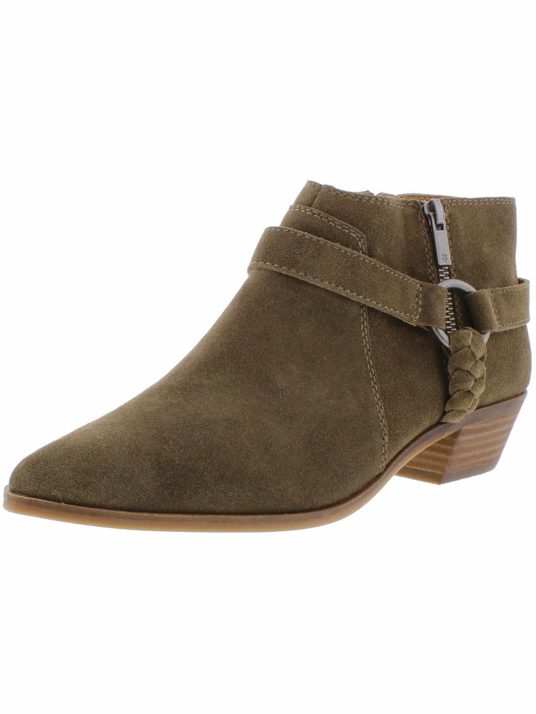 Lucky Brand Enitha Womens Suede Harness Ankle Boots 1 Lucky Brand Enitha Womens Suede Harness Ankle Boots
