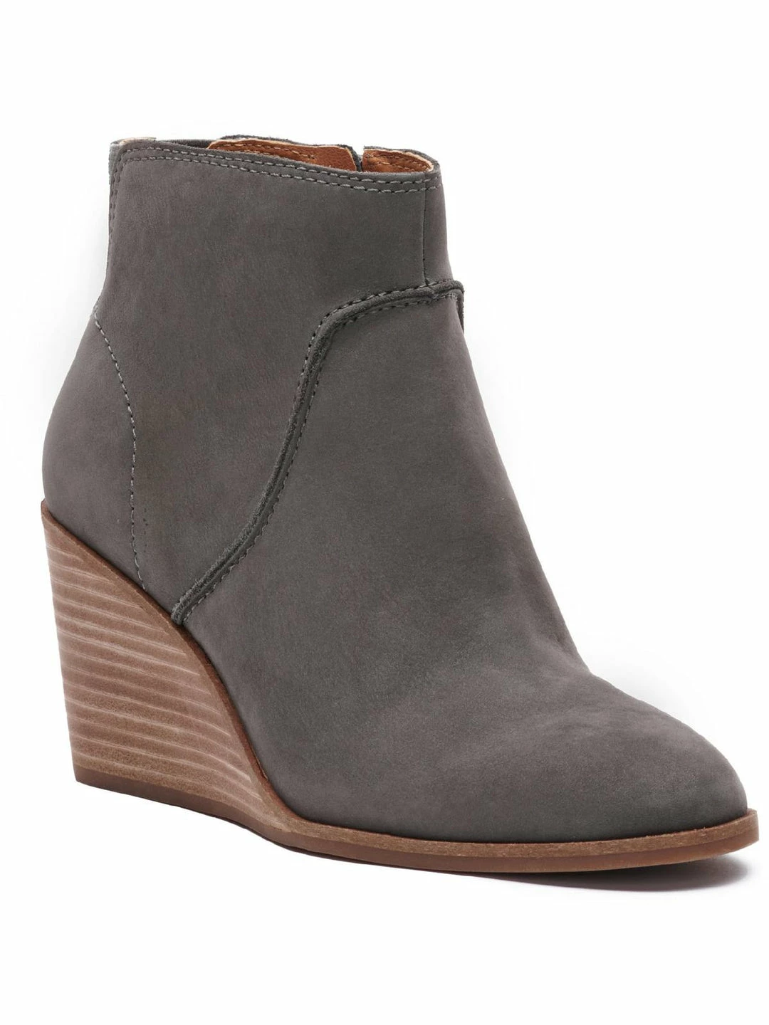 Lucky Brand Zanta Womens Nubuck Wedge Ankle Boots 7 Lucky Brand Zanta Womens Nubuck Wedge Ankle Boots - Image 7