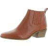 Lucky Brand Idola Womens Leather Square Toe Ankle Boots