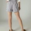 Lucky Brand Womens Striped Paperbag Shorts
