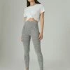 Lucky Brand Womens Cloud Jersey Ribbed Legging