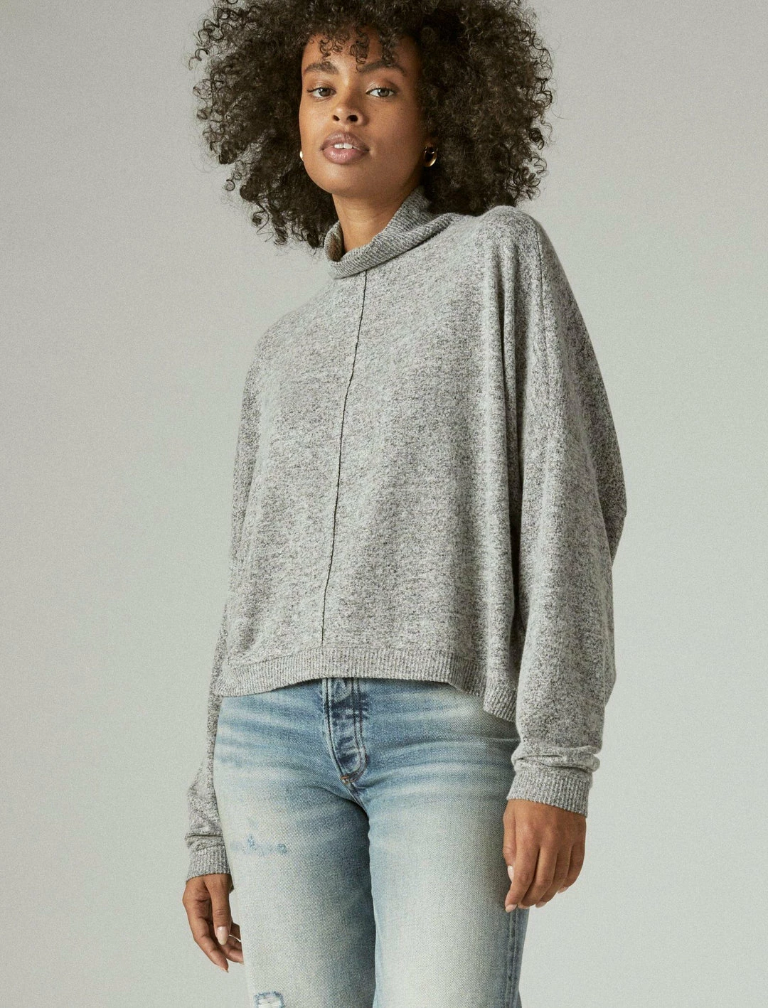 Lucky Brand Womens Cloud Jersey Long Sleeve Mock Neck 6 Lucky Brand Womens Cloud Jersey Long Sleeve Mock Neck - Image 6