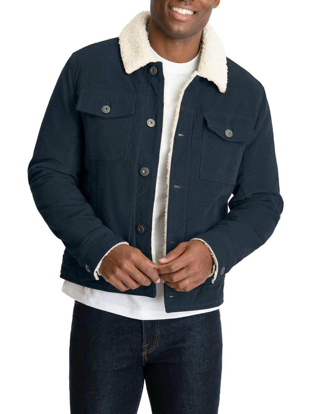 Lucky Brand Kenton Mens Corduroy Warm Trucker Jacket 1 Lucky Brand Kenton Mens Corduroy Warm Trucker Jacket