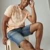 Lucky Brand Mens Tie Dye Logo Graphic Tee