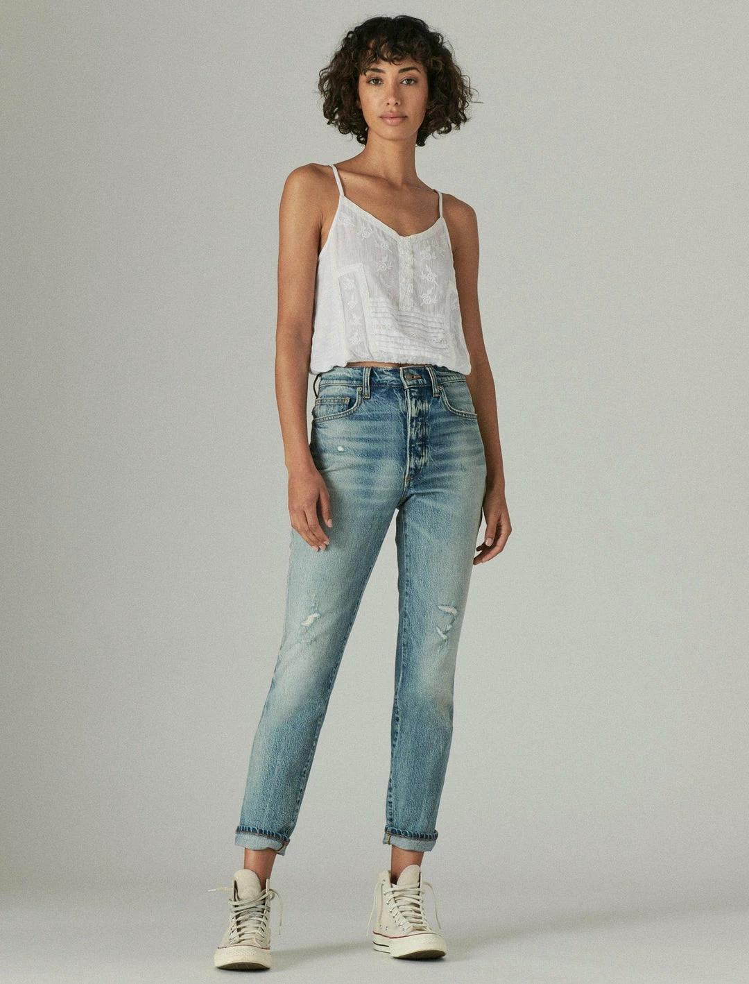 Lucky Brand Womens Embroidered Tank 3 Lucky Brand Womens Embroidered Tank - Image 3