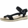 Lucky Brand Gabrien Womens Solid Ankle Strap Wedge Sandals