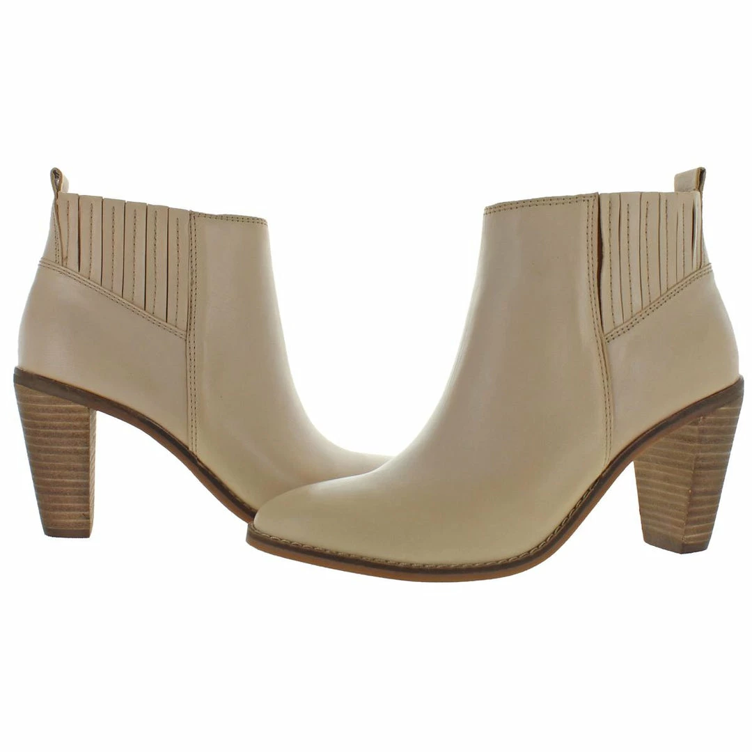 Lucky Brand Nesly Womens Bootie Leather Ankle Boots 2 Lucky Brand Nesly Womens Bootie Leather Ankle Boots - Image 2