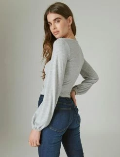 Lucky Brand Womens Cloud Jersey Ribbed Ruched Top -Cheap Lucky Brand Store 728a50a7acd34efbb78cfc52287791ce 4d05dda3 e100 42ff 894d 55c29268f97b 1080x