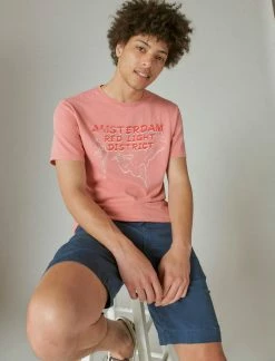 Lucky Brand Mens Amsterdam Graphic Tee