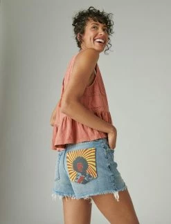 Lucky Brand Womens Lucky Legend 3" High Rise Mom Short