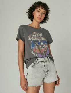 Lucky Brand Womens Bad Company Classic Crew