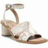Lucky Brand Pemal Womens Leather Ankle Strap Heel Sandals