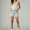 Lucky Brand Womens 3" High Rise Mom Short