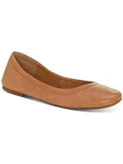 Lucky Brand Emmie Womens Leather Stretch Ballet Flats