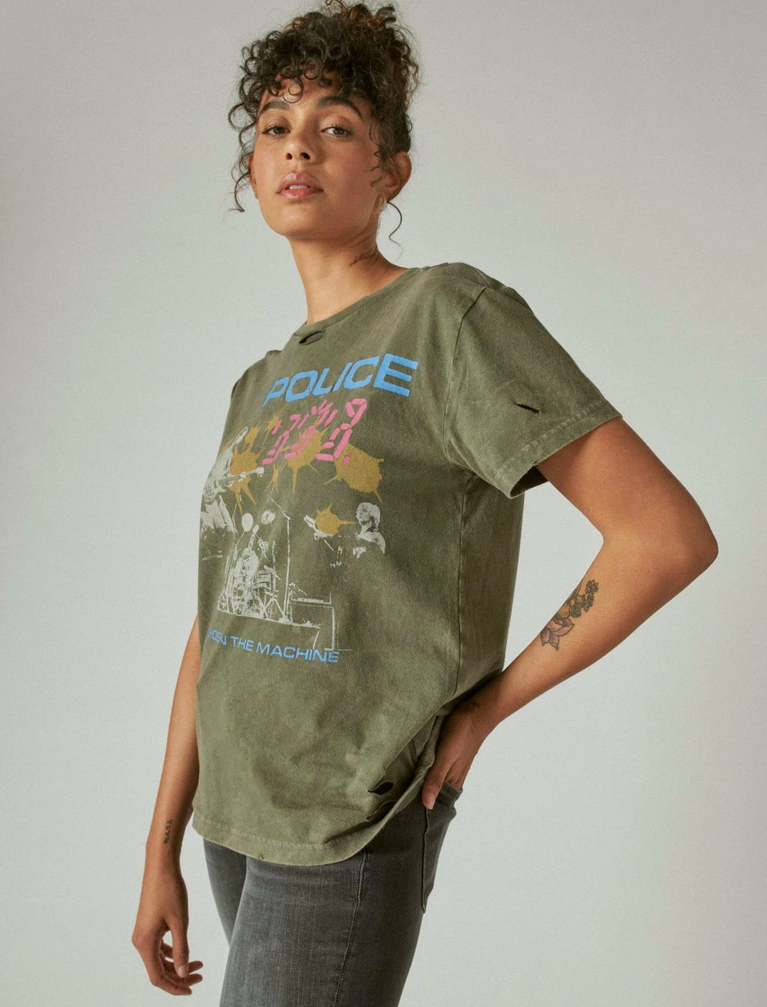 Lucky Brand Womens The Police Boyfriend Tee 4 Lucky Brand Womens The Police Boyfriend Tee - Image 4