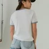 Lucky Brand Womens Silverlake Skaters Classic Ringer Tee