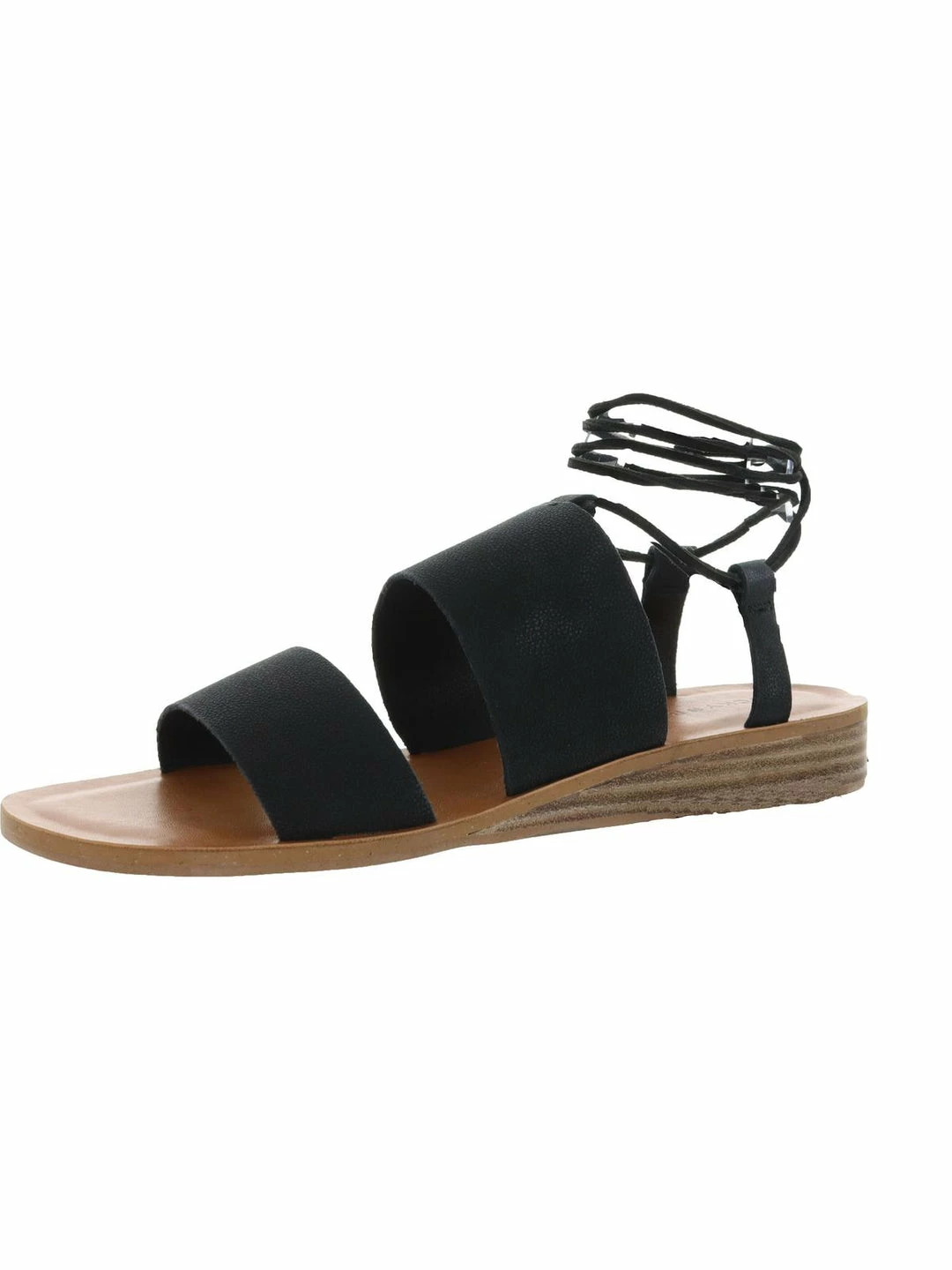Lucky Brand Hadesha Womens Leather Leg Ties Wedge Sandals 4 Lucky Brand Hadesha Womens Leather Leg Ties Wedge Sandals - Image 4