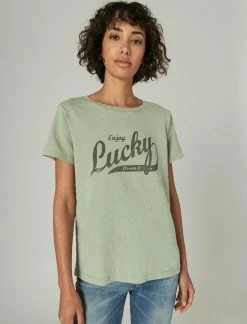 Lucky Brand Womens Lucky Script Classic Crew -Cheap Lucky Brand Store 8d7652ddd4bd4305b21d237e648d6155 1080x