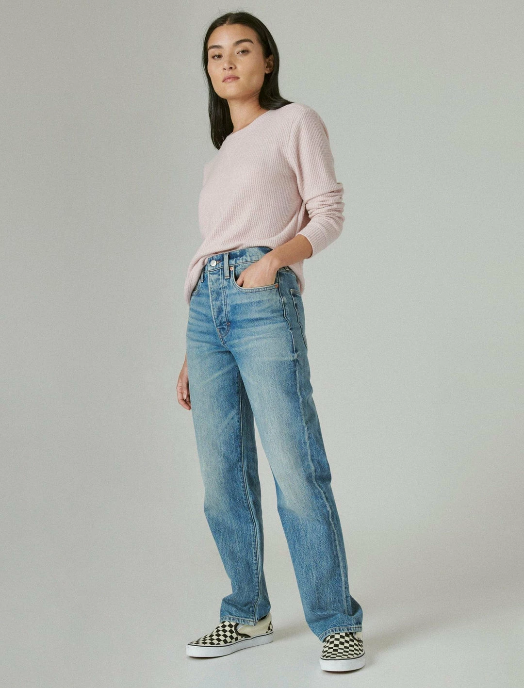 Lucky Brand Womens Cloud Jersey Waffle Top 3 Lucky Brand Womens Cloud Jersey Waffle Top - Image 3