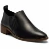 Lucky Brand Lenci Womens Leather Slip On Block Heel Boot