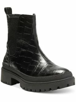 Lucky Brand Emali Womens Nubuck Pull On Ankle Boots