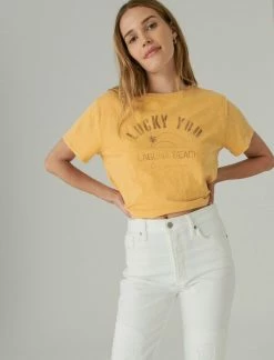 Lucky Brand Womens Lucky You Stencil Crop Tee -Cheap Lucky Brand Store 966c9b29d5be44a28592c89948f054af 1080x