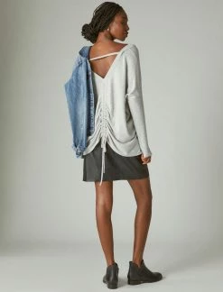 Lucky Brand Womens Cloud Jersey Deep V Ruched Top -Cheap Lucky Brand Store 9a1c5e2b639c4c8ca7742145700303dd 1080x