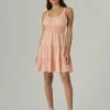 Lucky Brand Womens Tiered Knit Dress