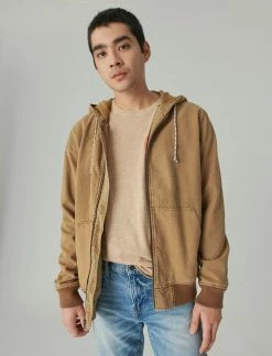 Lucky Brand Mens Hooded Workwear Jacket