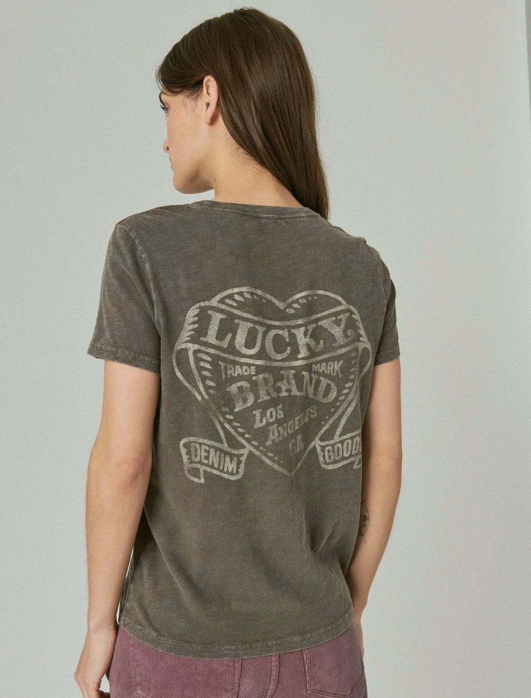 Lucky Brand Womens Lucky Hearts Boyfriend Tee 5 Lucky Brand Womens Lucky Hearts Boyfriend Tee - Image 5
