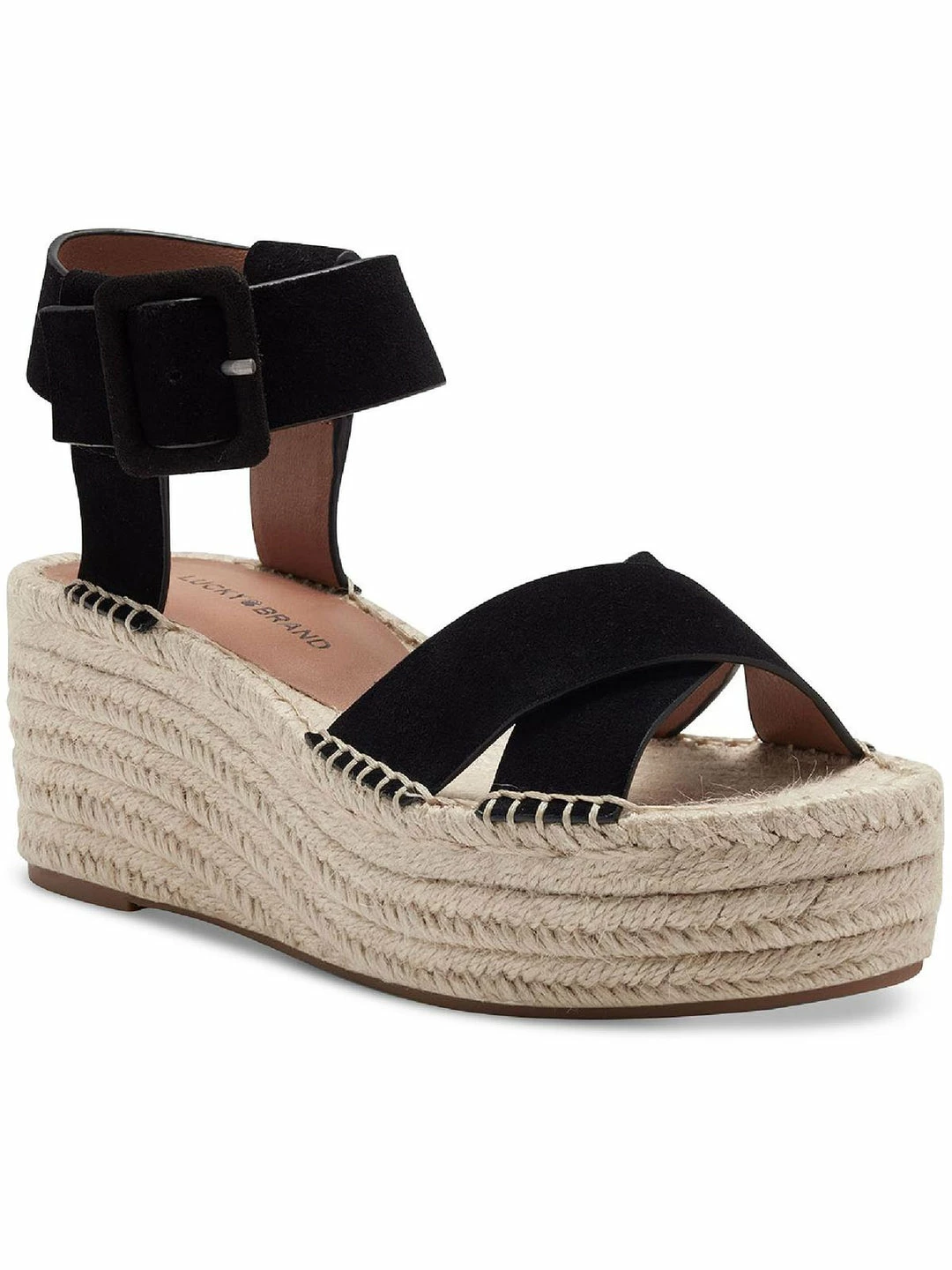 Lucky Brand Audrinah Womens Suede Ankle Strap Espadrilles 1 Lucky Brand Audrinah Womens Suede Ankle Strap Espadrilles
