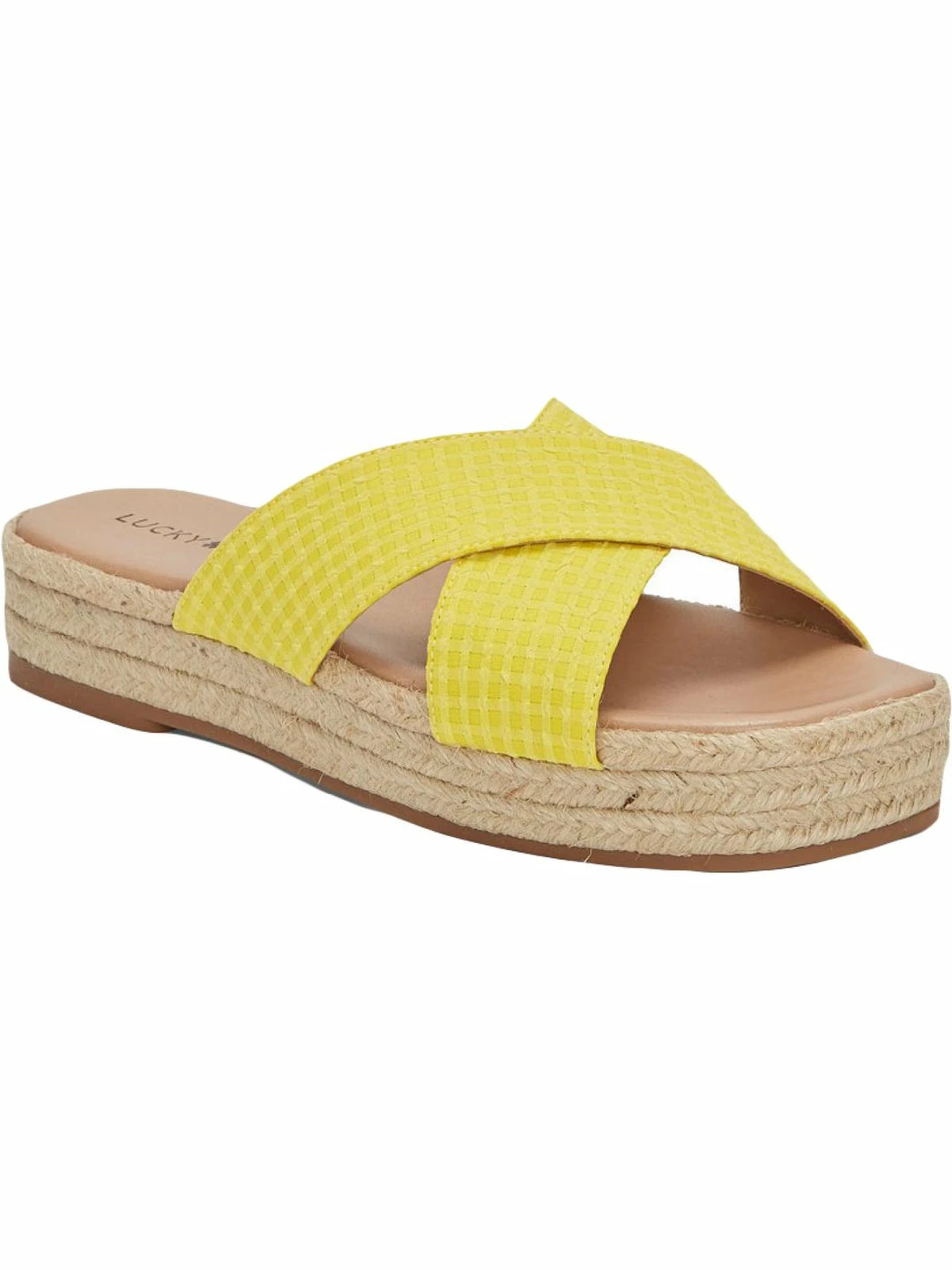 Lucky Brand Gayte Womens Printed Slip On Flatform Sandals 1 Lucky Brand Gayte Womens Printed Slip On Flatform Sandals