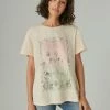 Lucky Brand Womens Grateful Classic Crew Tee